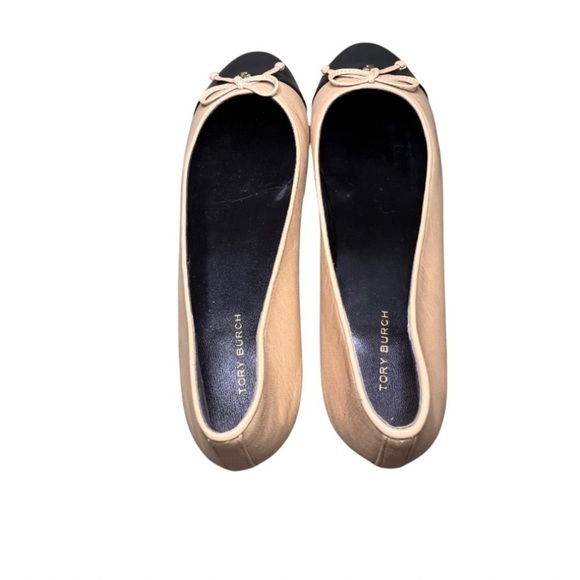 Tory Burch Tan and Black Round Toe Ballet Flat (Womens 8.5) - Picture 6 of 10